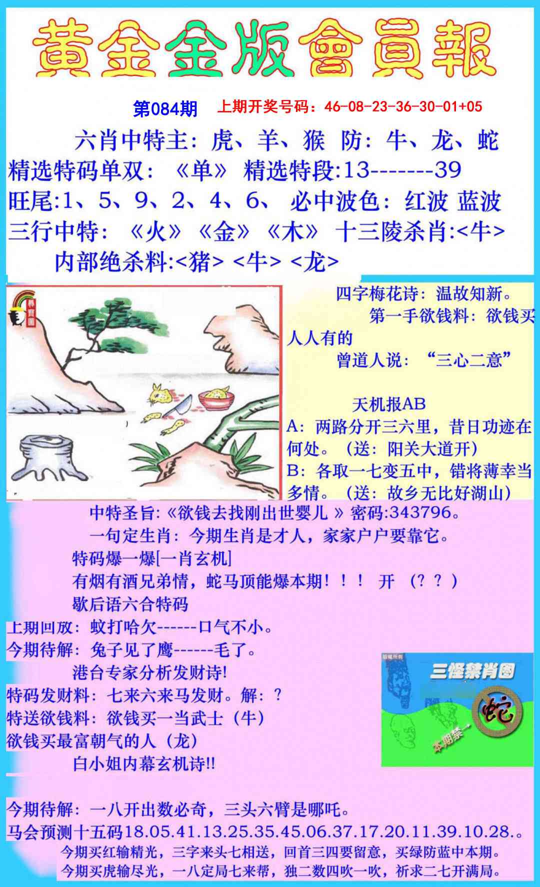 084期黄金金版会员报[图]